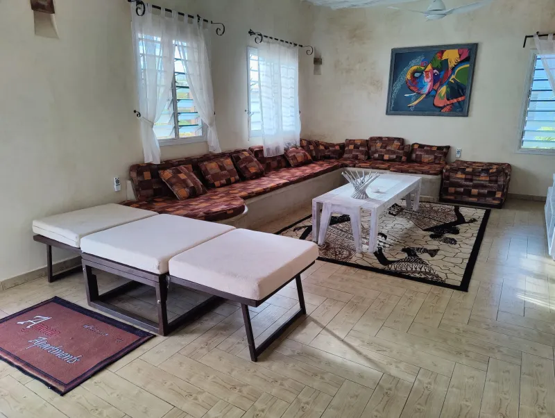 The villa living room